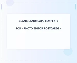 Photo Editor Blank Front 6.5x8 Landscape