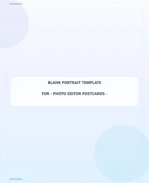 Photo Editor Blank Front 6.5x8 Portrait