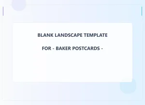 Baker Blank Front 6.5x9 Landscape
