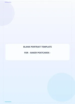 Baker Blank Front 6.5x9 Portrait