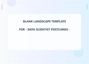 Data Scientist Blank Front 6.5x9 Landscape