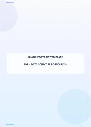 Data Scientist Blank Front 6.5x9 Portrait