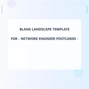 Network Engineer Blank Front 6x6 Landscape