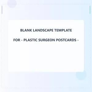 Plastic Surgeon Blank Front 6x6 Landscape