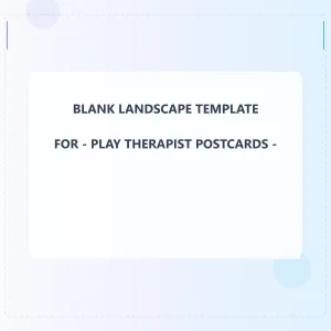 Play Therapist Blank Front 6x6 Landscape