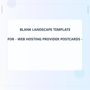 Web Hosting Provider Blank Front 6x6 Landscape