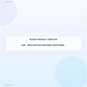 Web Hosting Provider Blank Front 6x6 Portrait