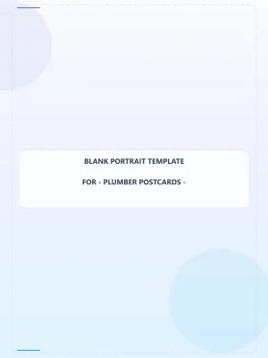 Plumber Blank Front 6x8 Portrait