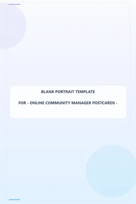 Online Community Manager Blank Front 6x9 Portrait