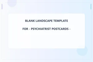 Psychiatrist Blank Front 6x9 Landscape