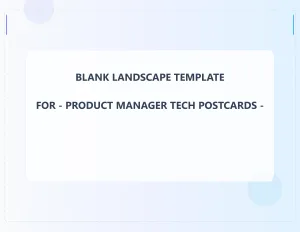 Product Manager Tech Blank Front 8.5x11 Landscape