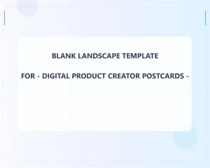 Digital Product Creator Blank Front 8x1 Landscape