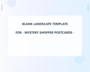 Mystery Shopper Blank Front 8x1 Landscape