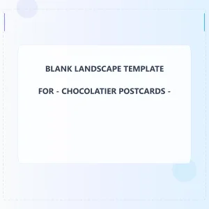 Chocolatier Blank Front 8x8 Landscape