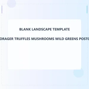 Forager Truffles Mushrooms Wild Greens Blank Front 8x8 Landscape