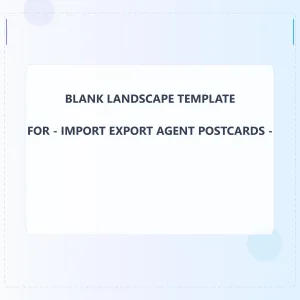 Import Export Agent Blank Front 8x8 Landscape