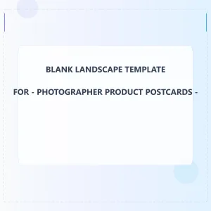 Photographer Product Blank Front 8x8 Landscape