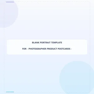 Photographer Product Blank Front 8x8 Portrait