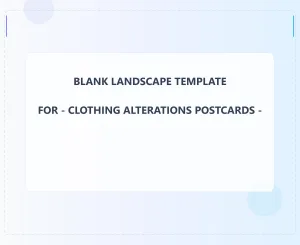 Clothing Alterations Blank Front 9x11 Landscape