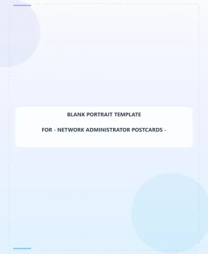 Network Administrator Blank Front 9x11 Portrait