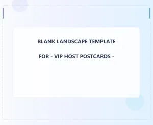 Vip Host Blank Front 9x11 Landscape