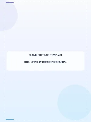 Jewelry Repair Blank Front 9x12 Portrait