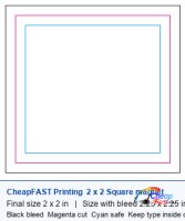 2 x 2 square magnet 2 bleed template