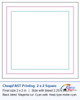 2 x 2 square 1 bleed template