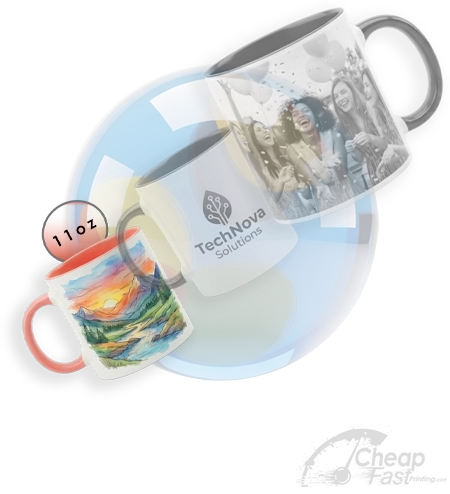 Custom Mugs on a real job, not a stock icon
