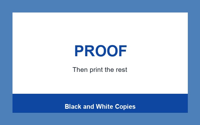 Black and White Copies Design Studio Proof