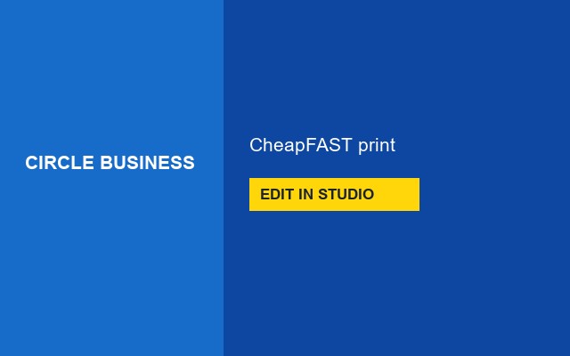 Circle Business Cards Design Studio Name bar