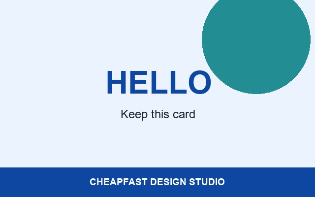Circle Business Cards Design Studio Ice split