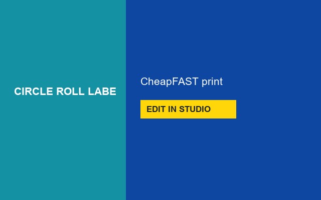 Circle Roll Labels Design Studio Seal