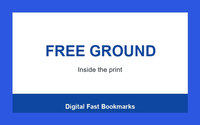 Digital Fast Bookmarks Design Studio Footer band