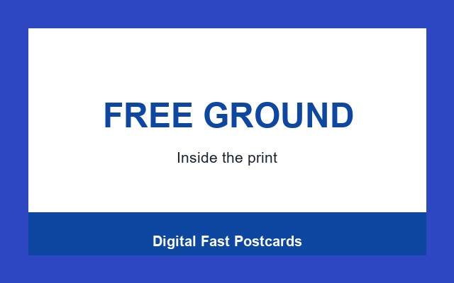 Digital Fast Postcards Design Studio Footer band