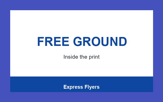 Express Flyers Design Studio Footer band