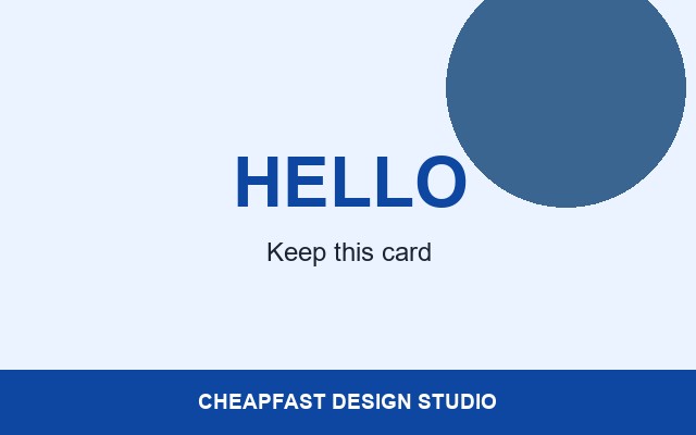 Half Circle Business Cards Design Studio Ice split