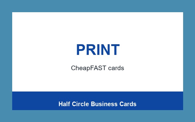 Half Circle Business Cards Design Studio Bottom rule