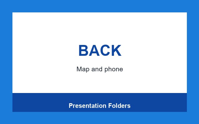Presentation Folders Design Studio Back panel