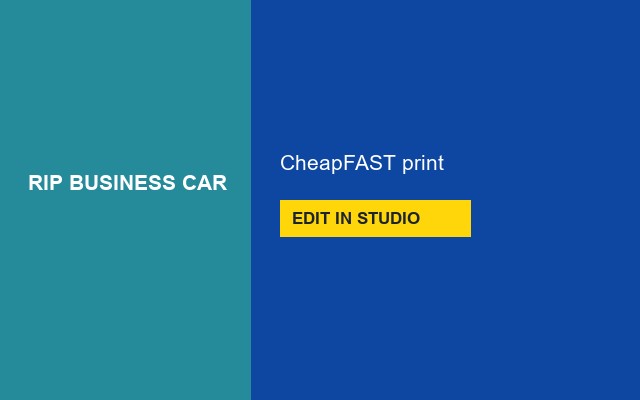 Rip Business Cards Design Studio Name bar