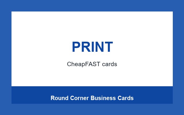 Round Corner Business Cards Design Studio Bottom rule