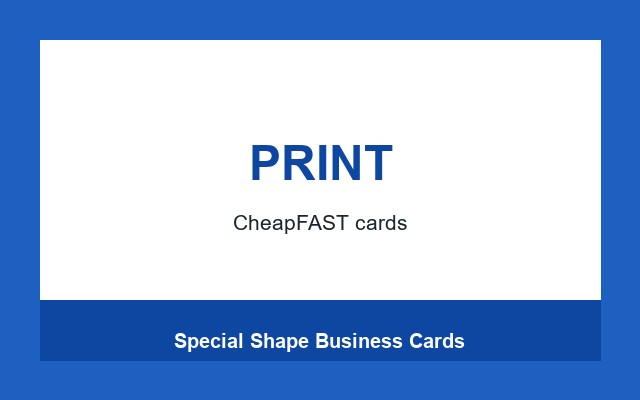 Special Shape Business Cards Design Studio Bottom rule