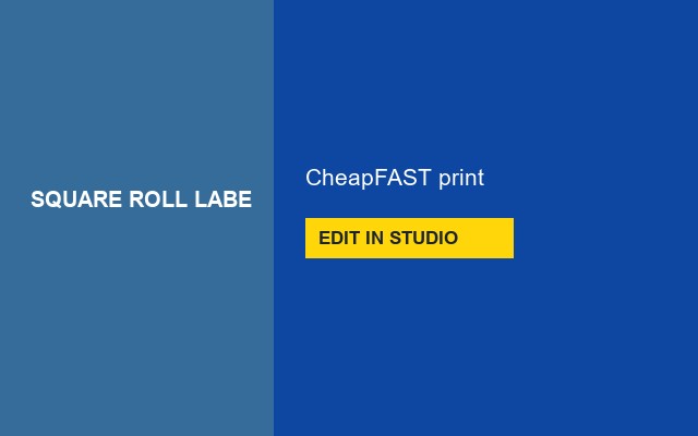 Square Roll Labels Design Studio Seal