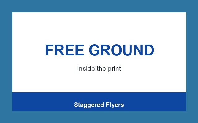 Staggered Flyers Design Studio Footer band
