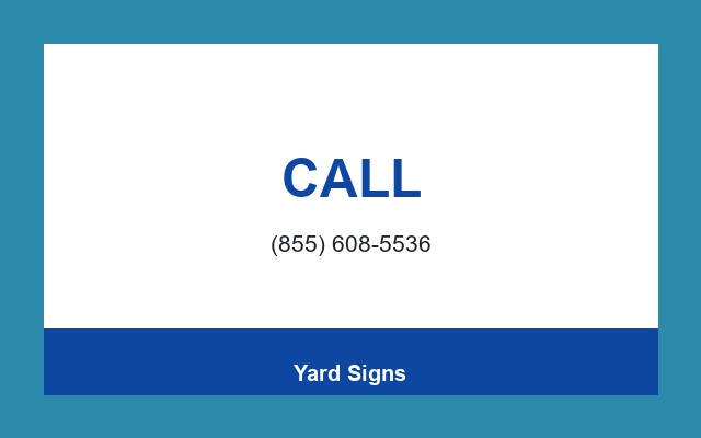 Yard Signs Design Studio Phone bar