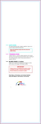 Bookmark 2.75inx8.5in V