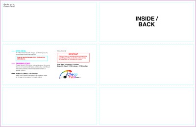 Brochure 11inx17in Halffold Trifold Inside