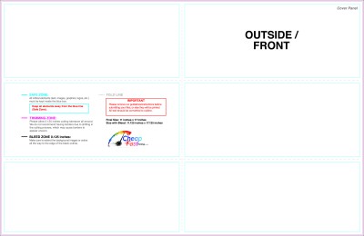 Brochure 11inx17in Halffold Trifold Outside