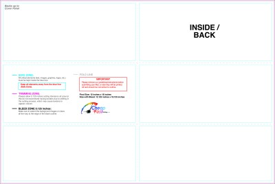 Brochure 12inx18in Half Trifold Inside