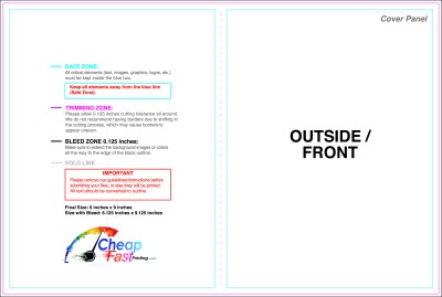 Brochure 6inx9in Halffold Outside